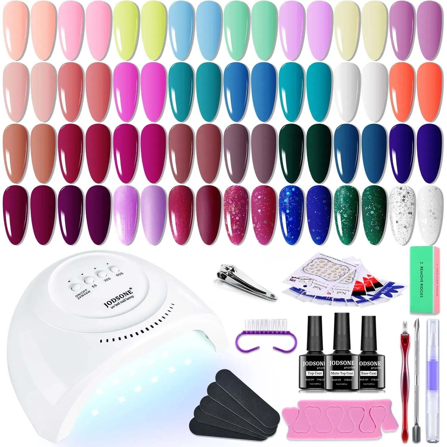 100 Pieces Gel Nail Polish Multi-Color