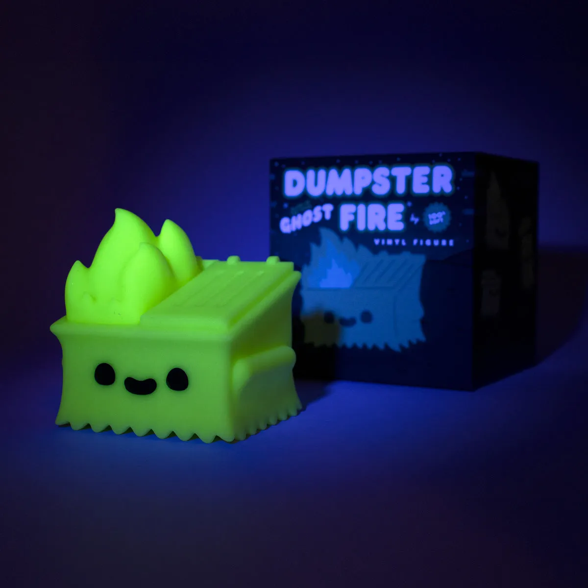 100% Soft - "Dumpster Fire - Glow-in-the-Dark Ghost" Vinyl Figure