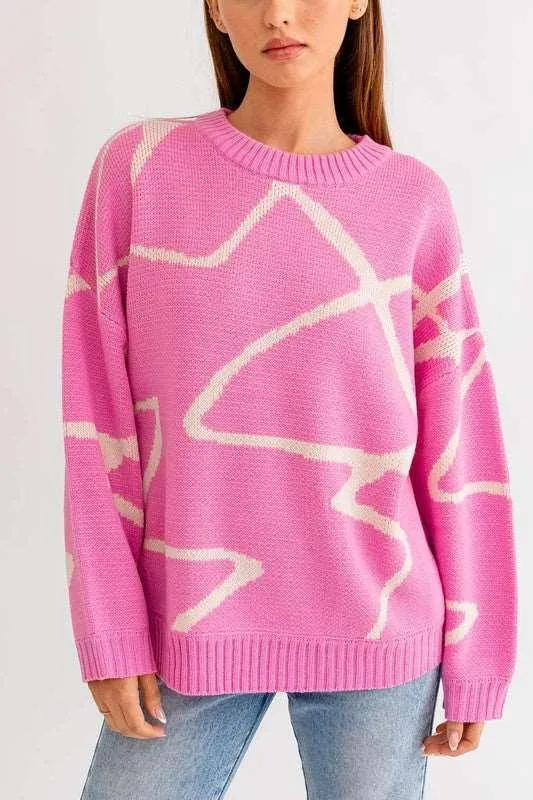 Abstract Pattern Sweater