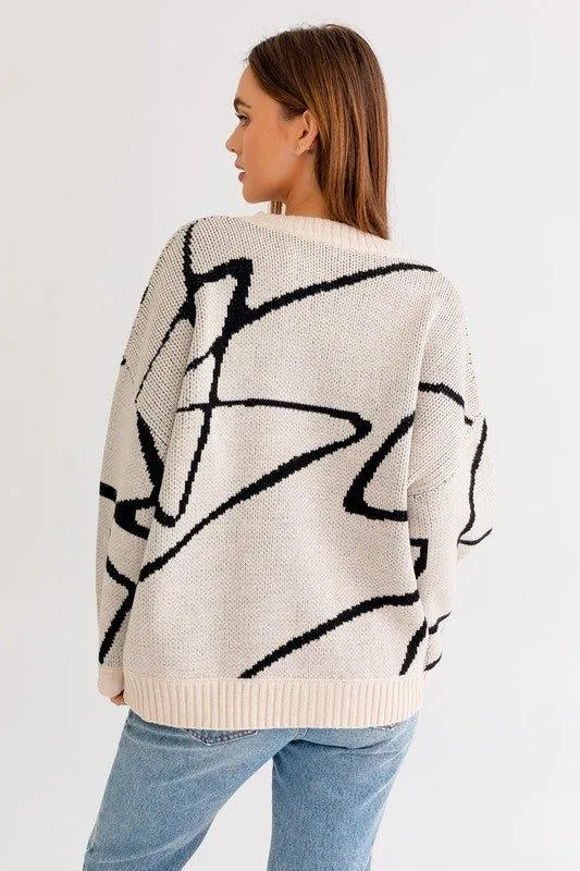 Abstract Pattern Sweater