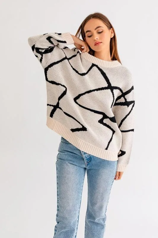 Abstract Pattern Sweater