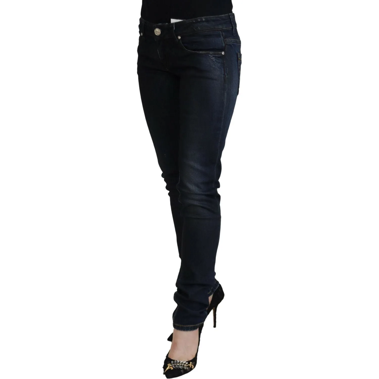 Acht Chic Low Waist Skinny Denim Pants