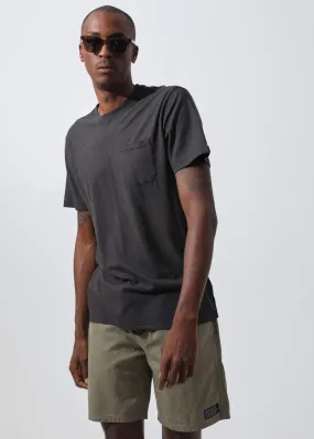 Afends Mens Essential - Hemp Retro Fit Tee - Raven