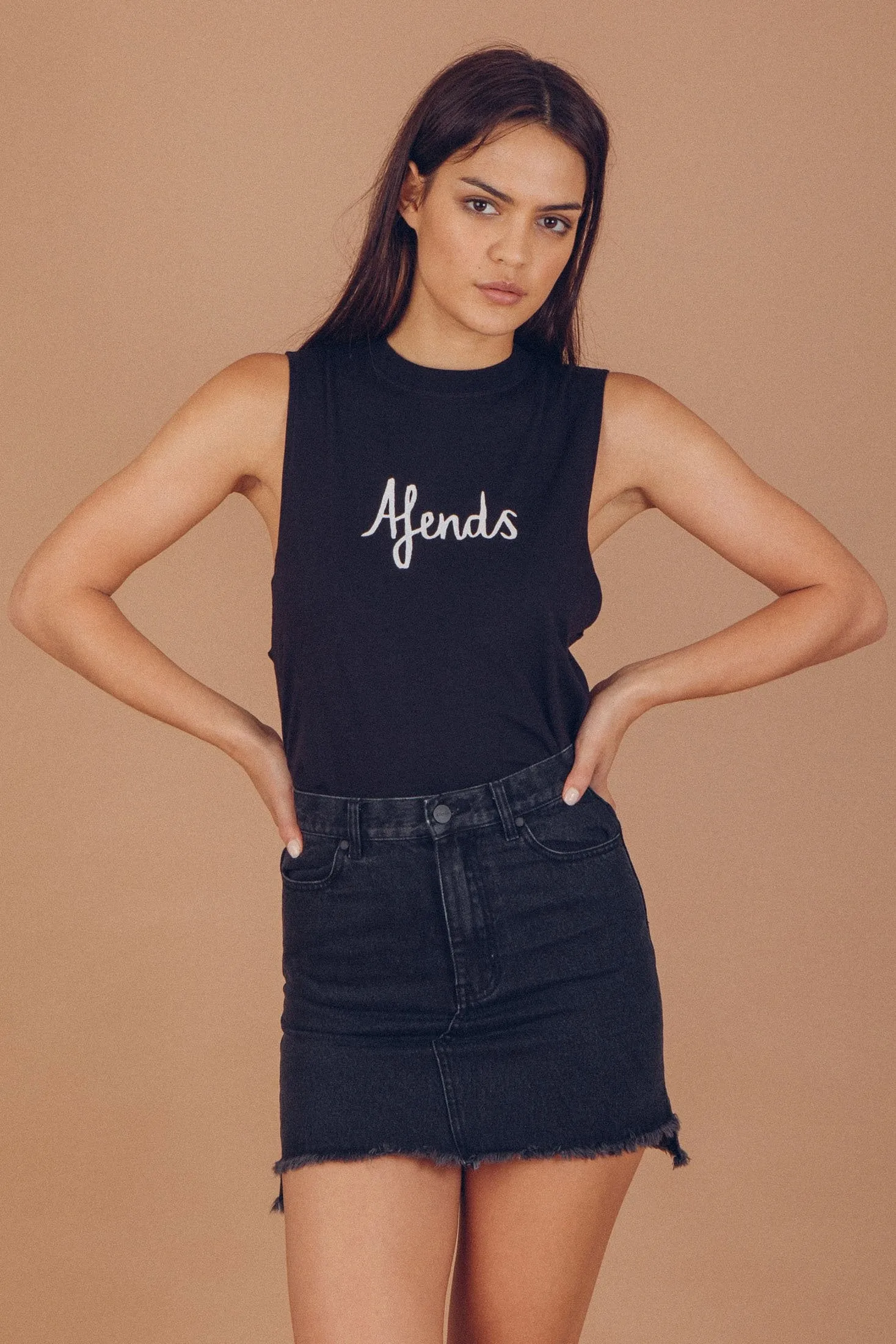 Afends Womens Warped - Bandcut Tee