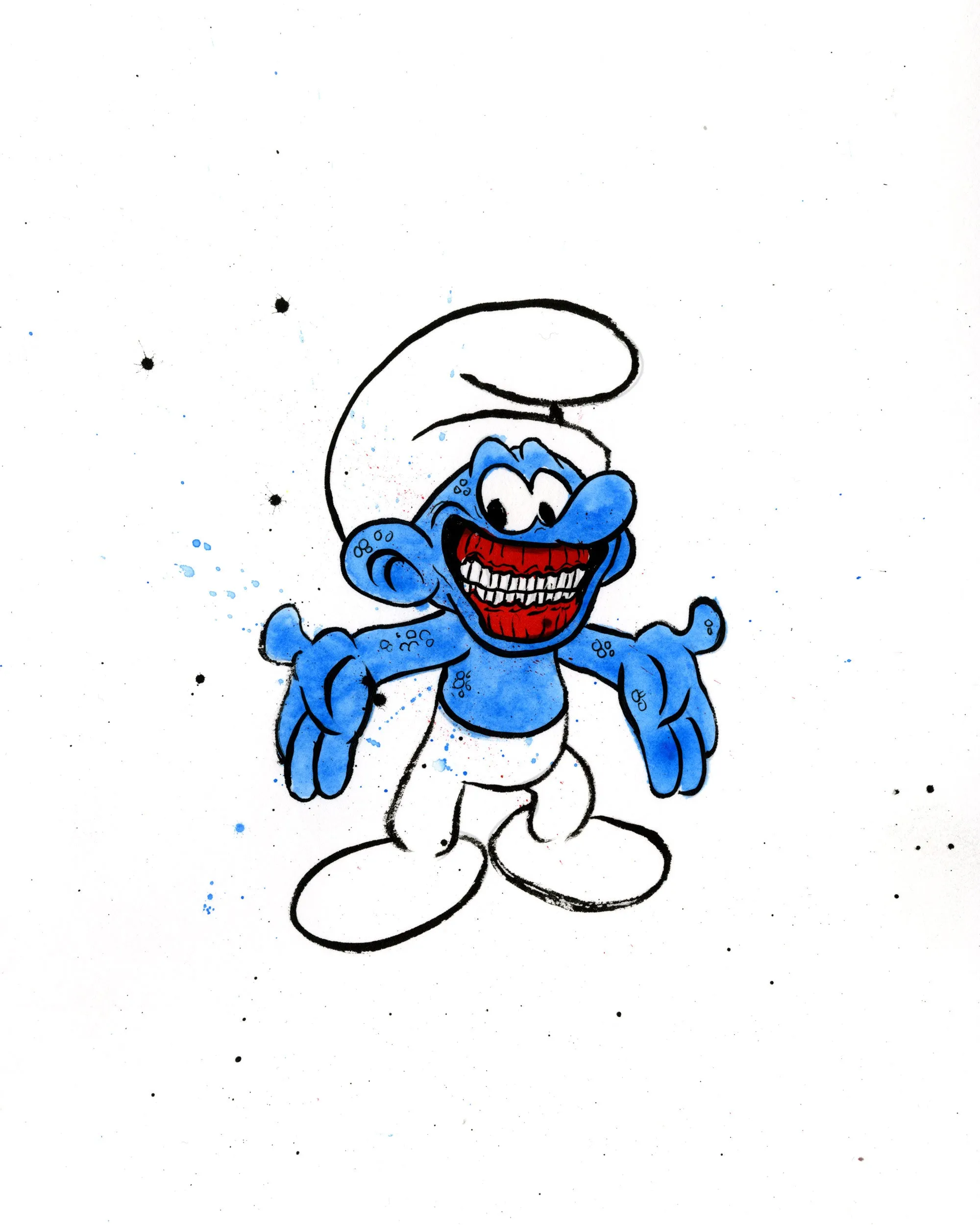 Alex Pardee - "No-Longer Smurf #14"