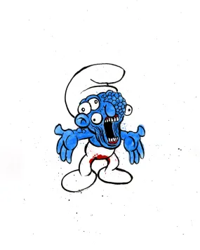 Alex Pardee - "No-Longer Smurf #3"