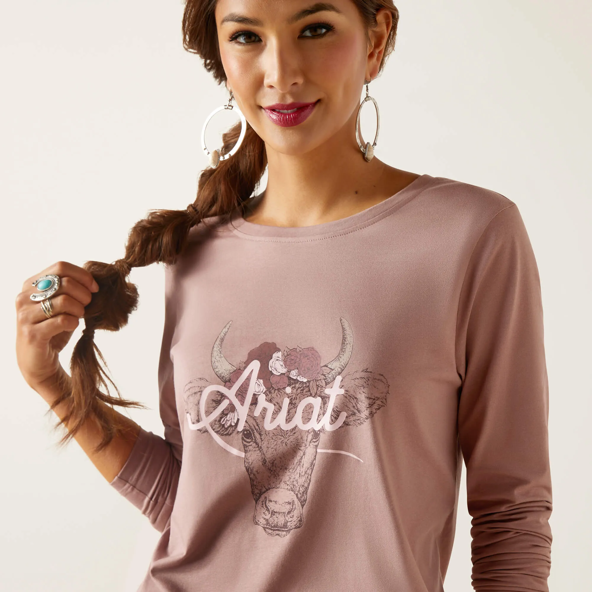 Ariat Women's Mauve Fawna Tee