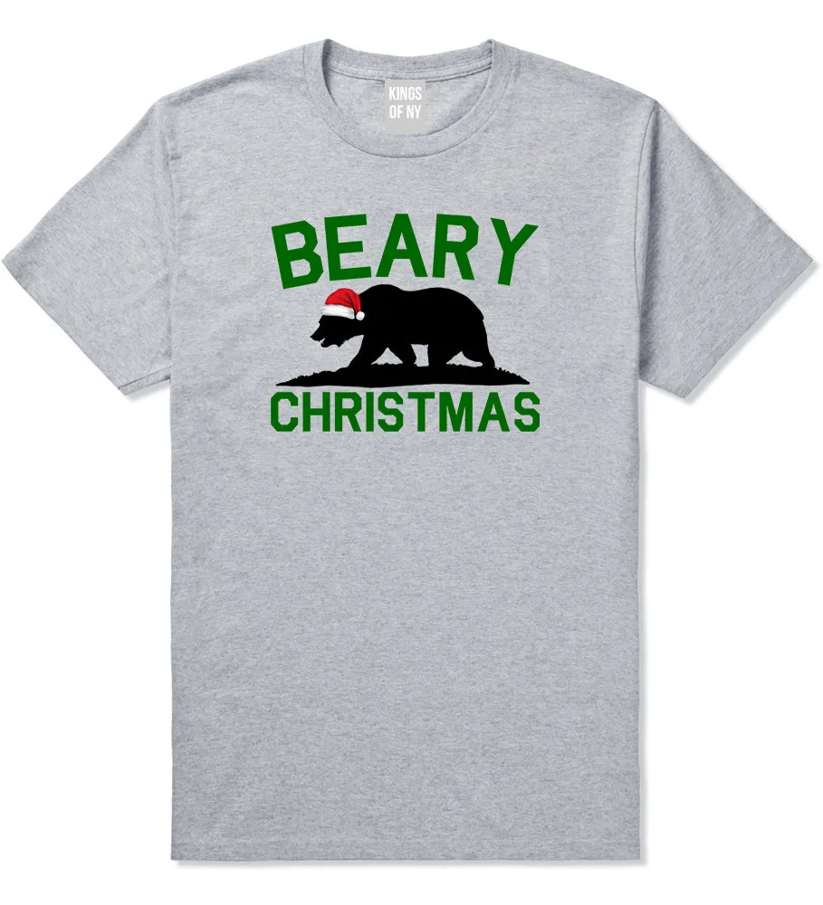 Beary Christmas California Bear funny Mens T-Shirt