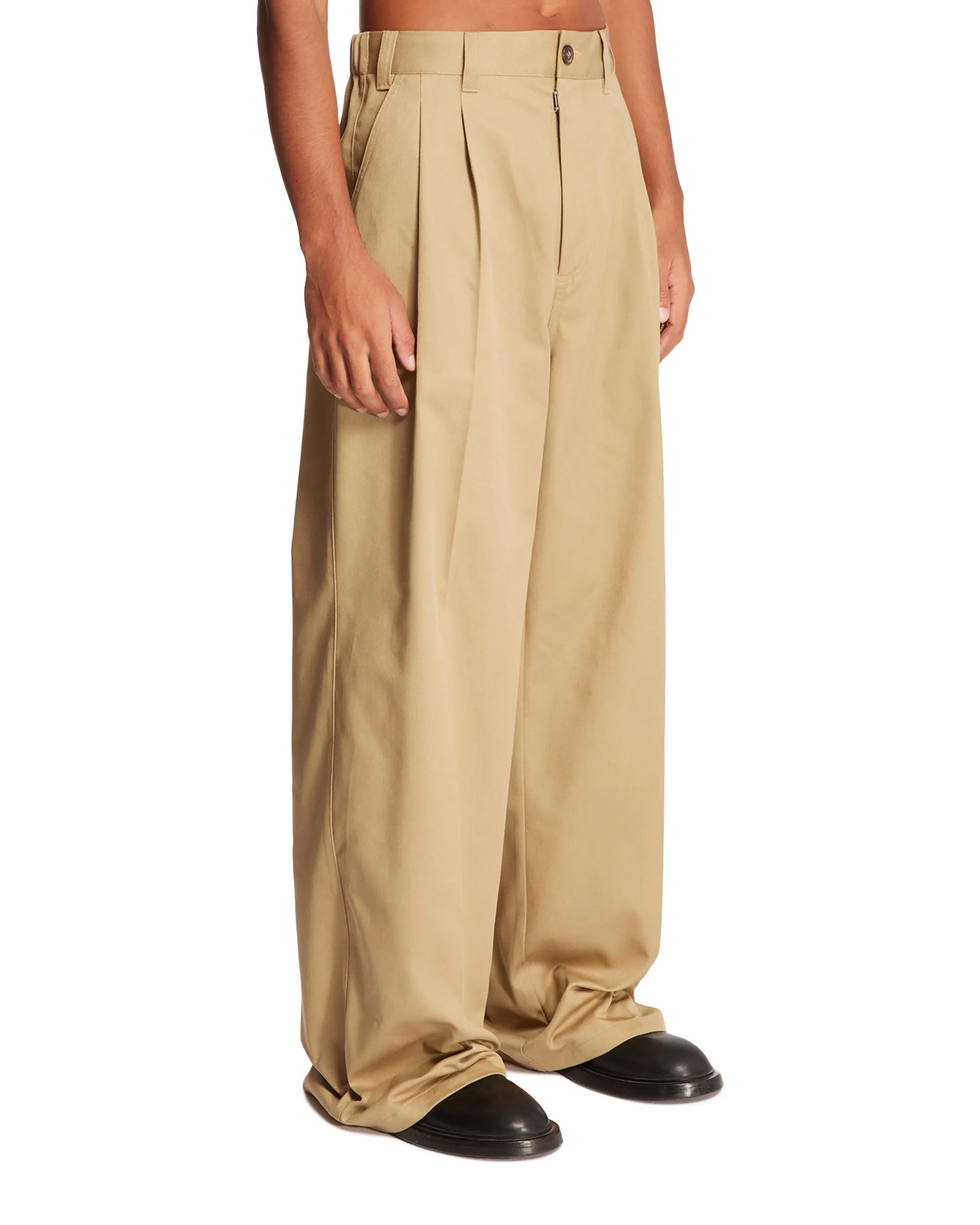 Beige Skater Chino Pants