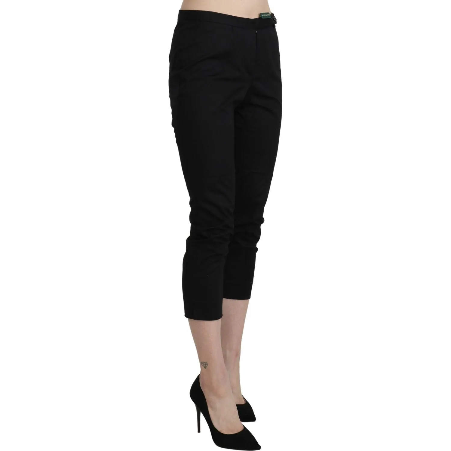 BENCIVENGA Elegant High Waist Skinny Cropped Pants