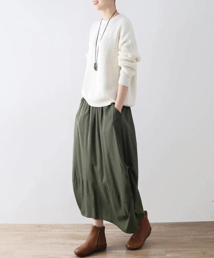 Casual Summer Women Skirts Women Skirts Women Linen Cotton Skirts ATM962316