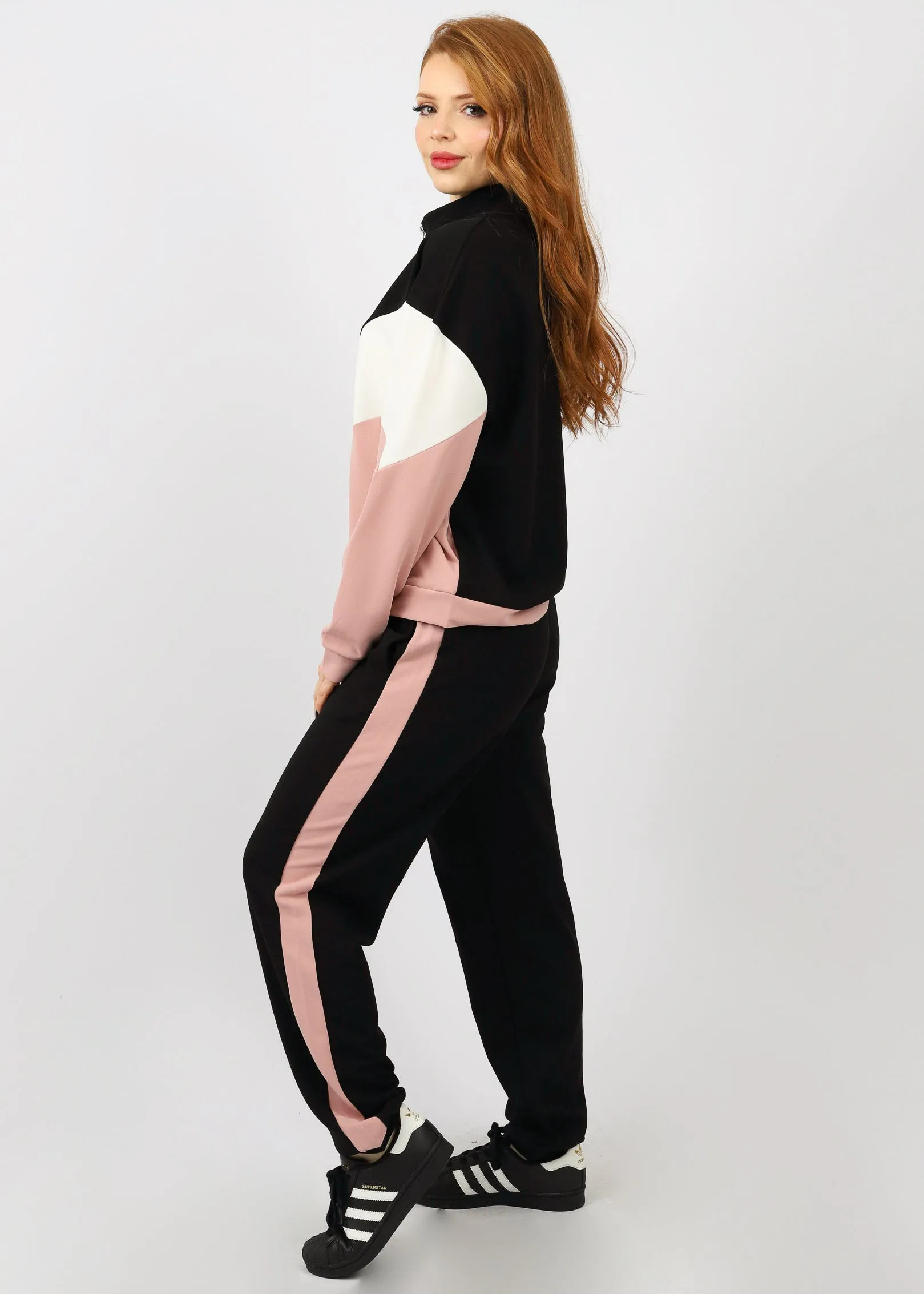 Colour Block Stripe Track Pants