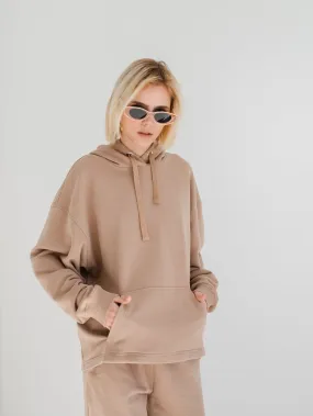 Cozy and Stylish Oversized Cappuccino Hoodie