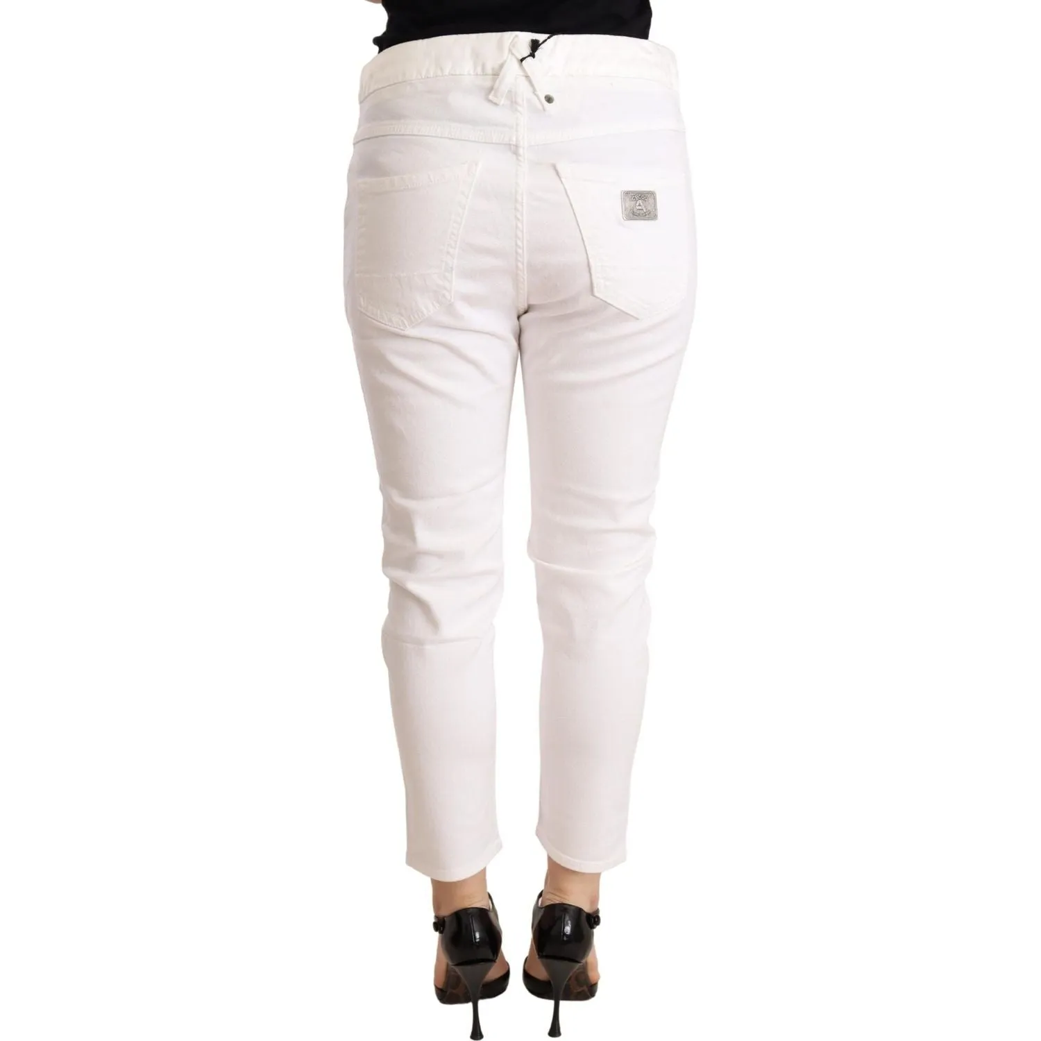 CYCLE Elegant Slim Fit White Skinny Pants