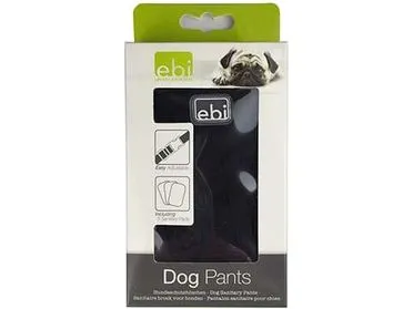 Dog Pants Classic - Incl 3 Pads Black