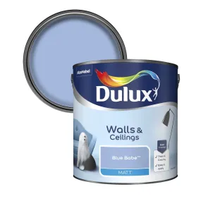 Dulux Matt Emulsion Paint For Walls And Ceilings - Blue Babe 2.5L