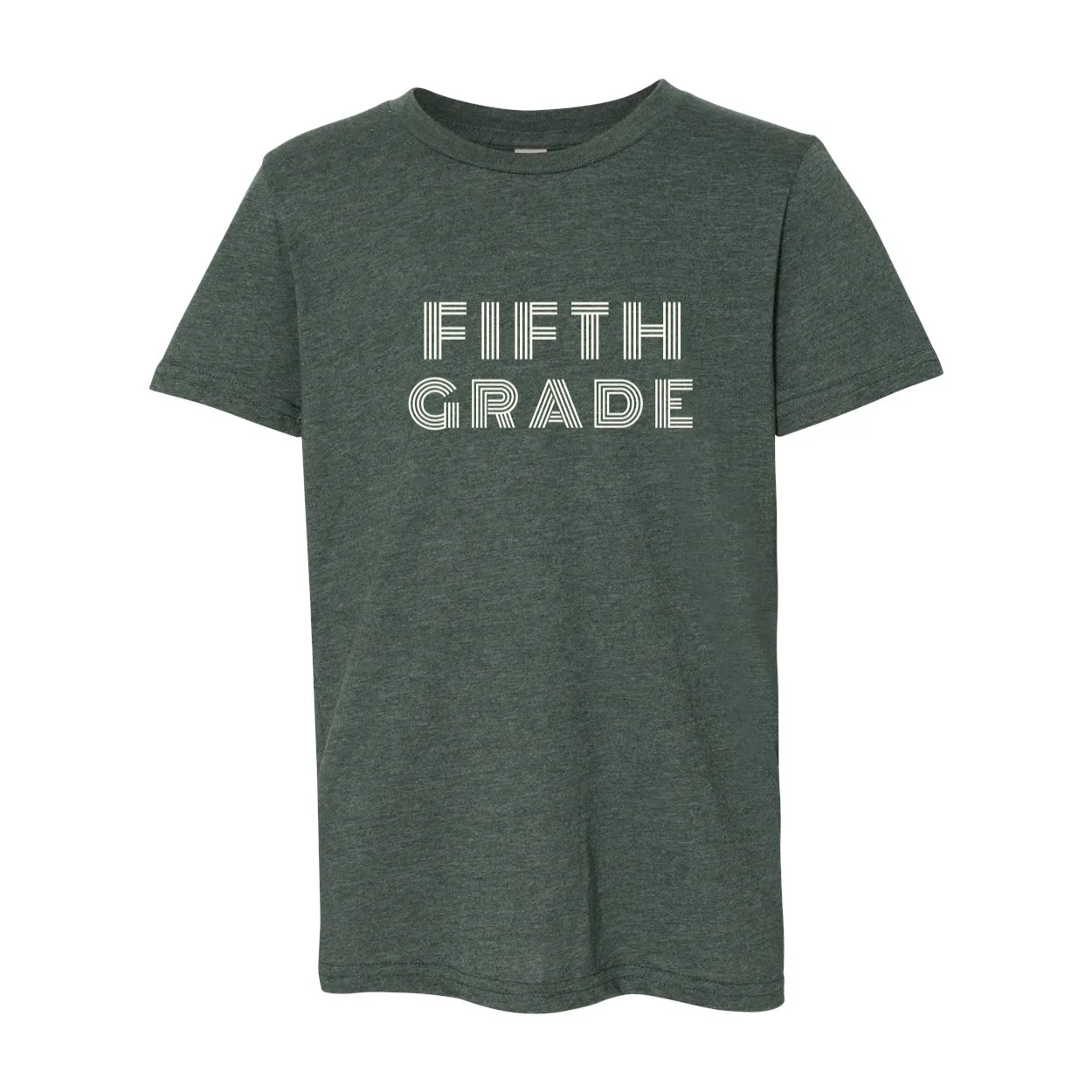 Fifth Grade YOUTH Retro Font Soft Tee