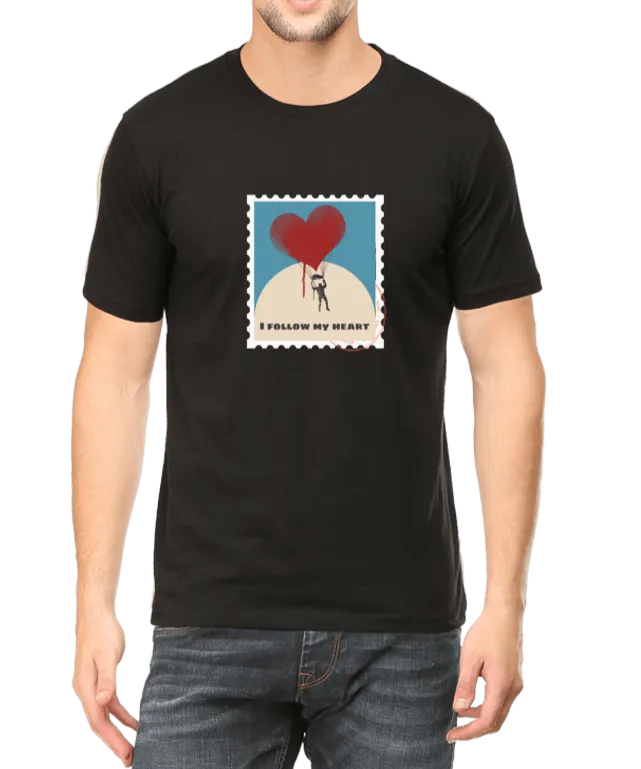 Follow Your Heart T Shirt for Men