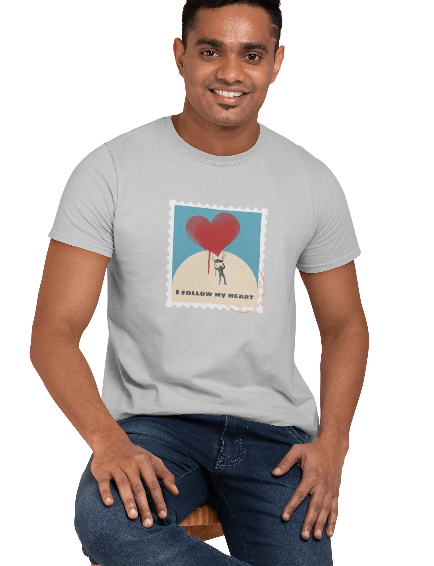 Follow Your Heart T Shirt for Men