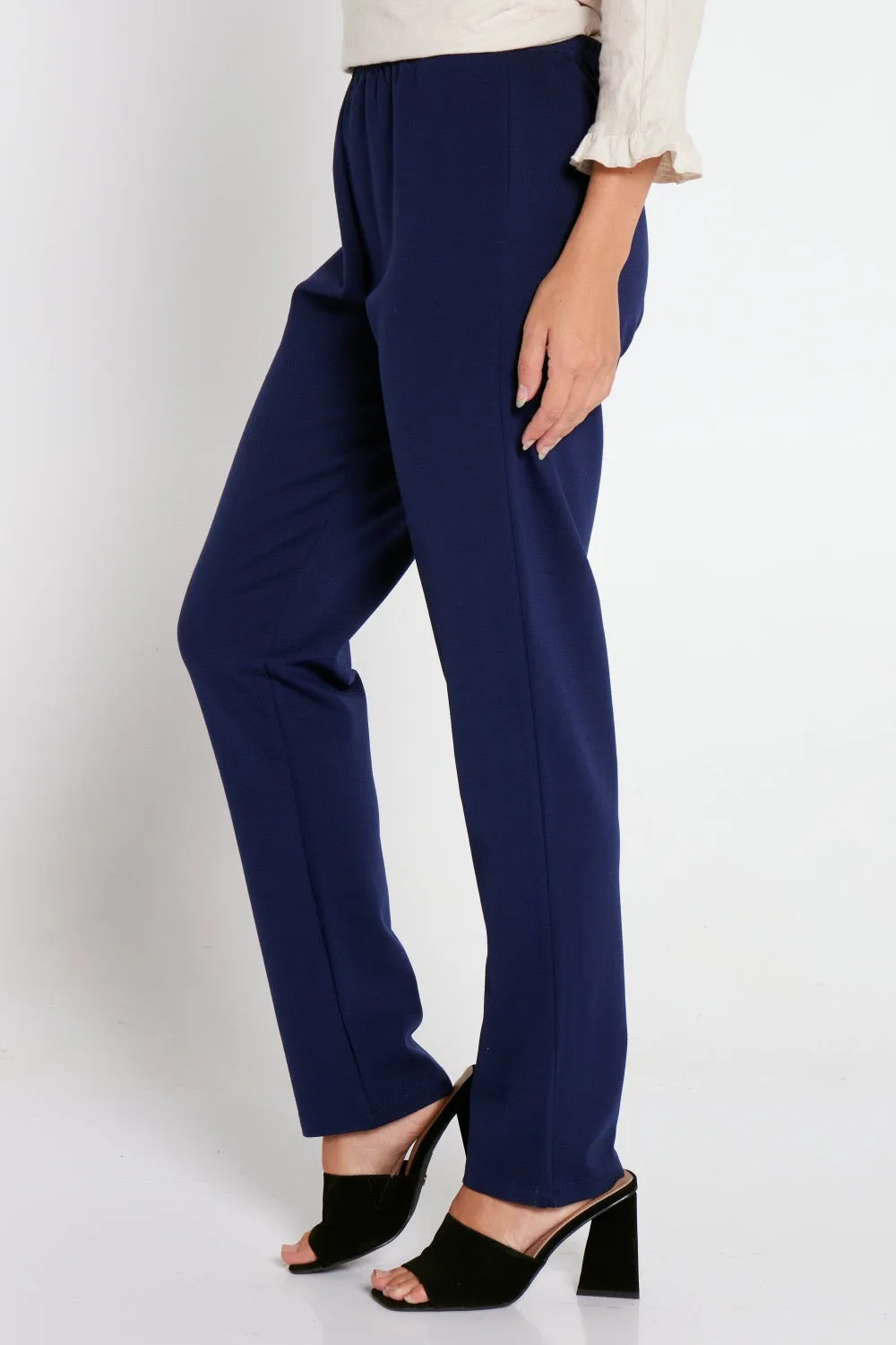 Gianna Ponte Pants - Navy