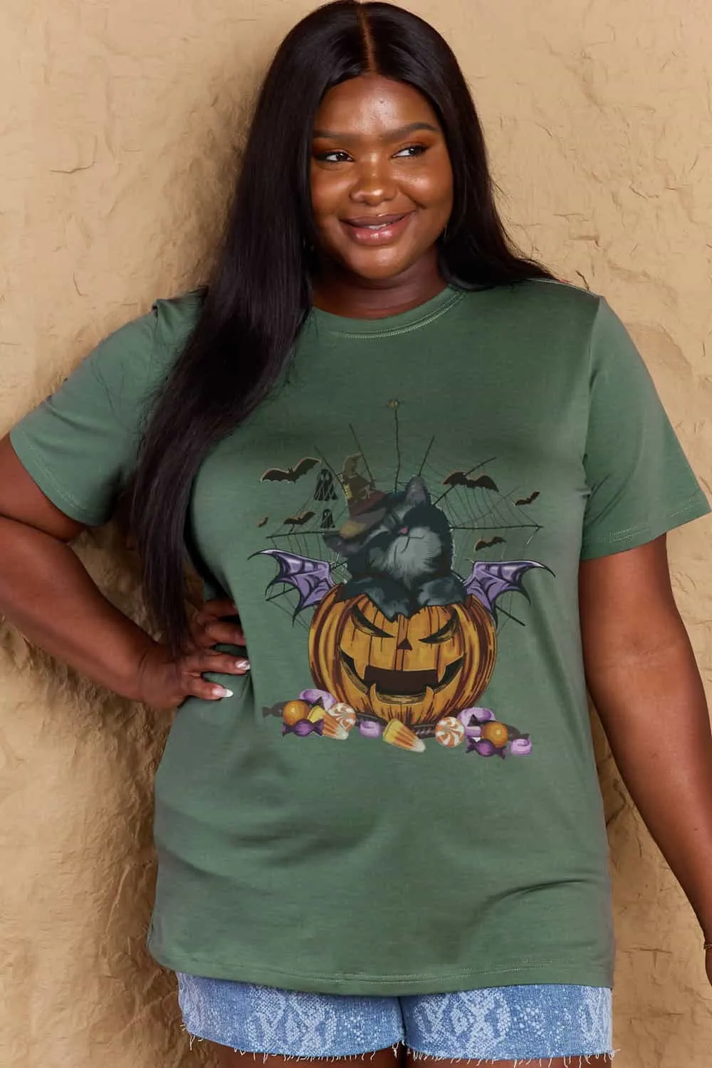 Jack-O'-Lantern Graphic T-Shirt