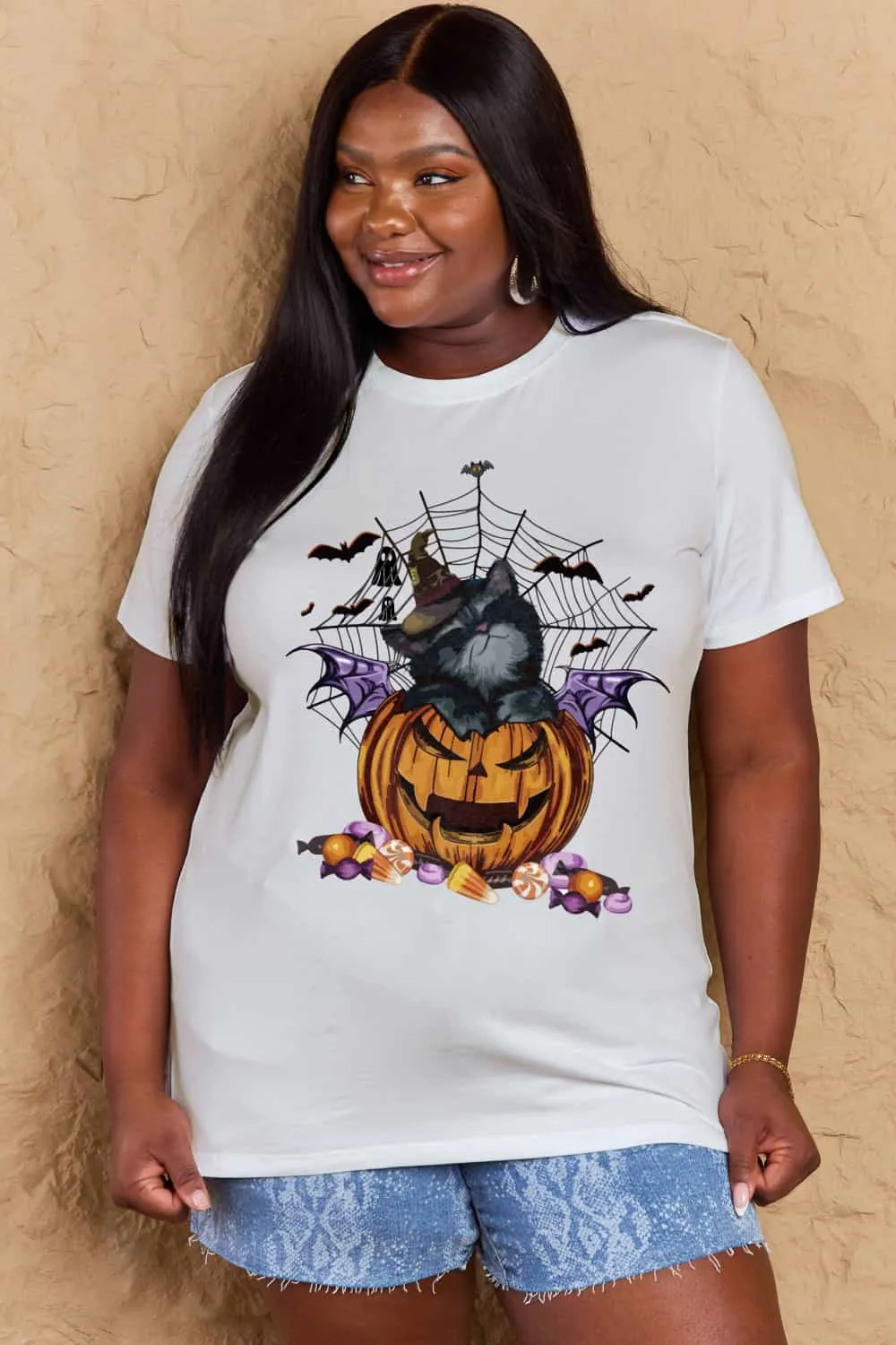 Jack-O'-Lantern Graphic T-Shirt