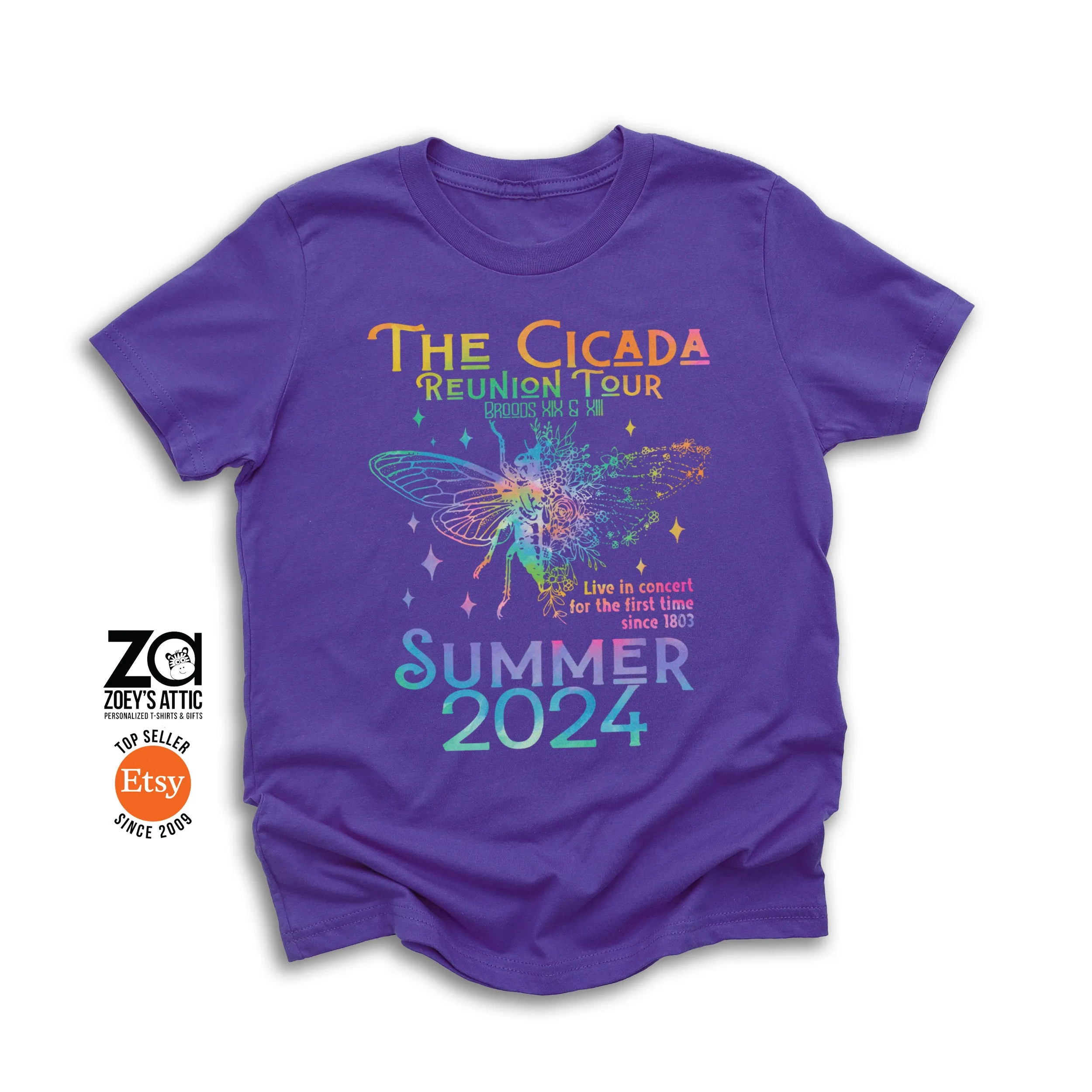 kids youth cicada concert tee 2024 reunion tour cicada t-shirts funny kids concert cicada t-shirt band style cicada t-shirts live in concert