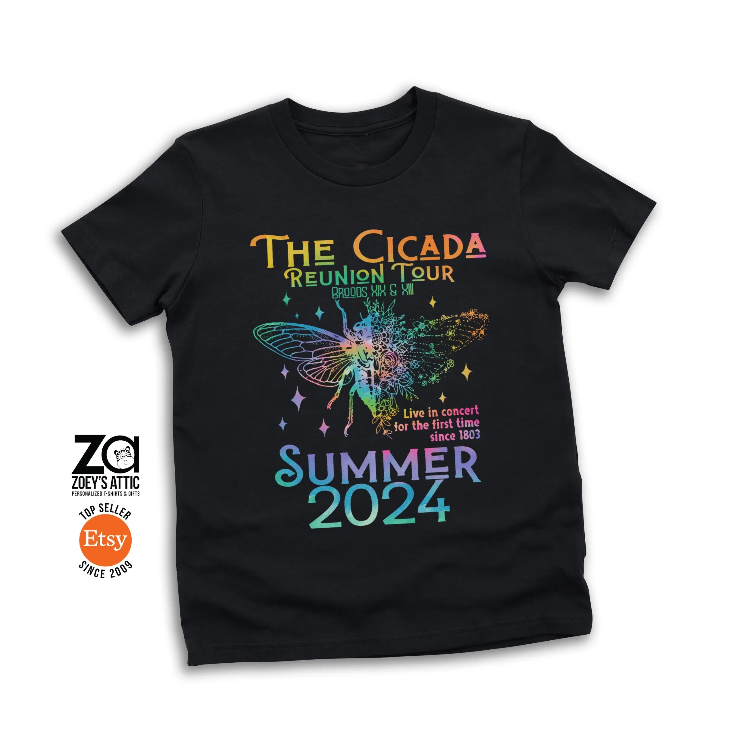 kids youth cicada concert tee 2024 reunion tour cicada t-shirts funny kids concert cicada t-shirt band style cicada t-shirts live in concert