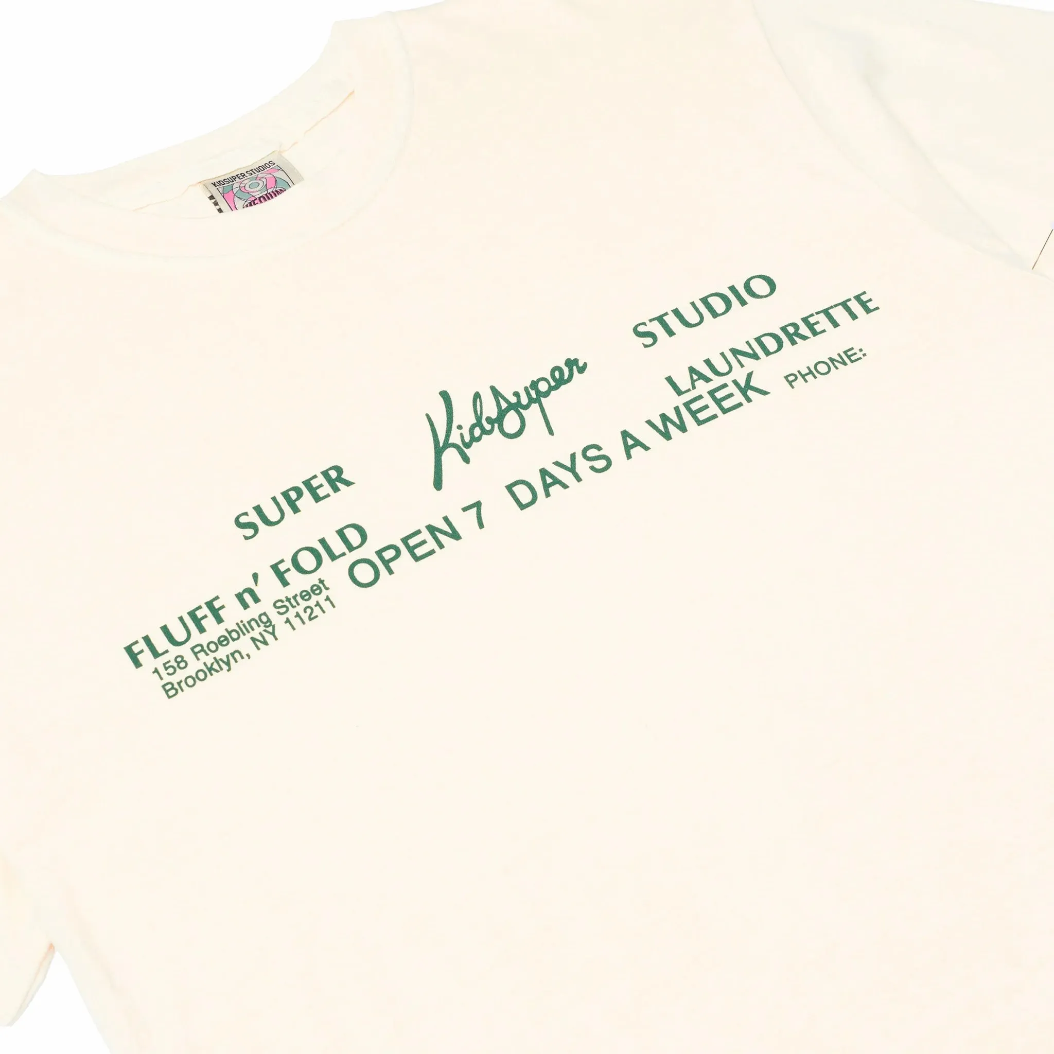 KidSuper Studios Laundromat Tee (Cream)