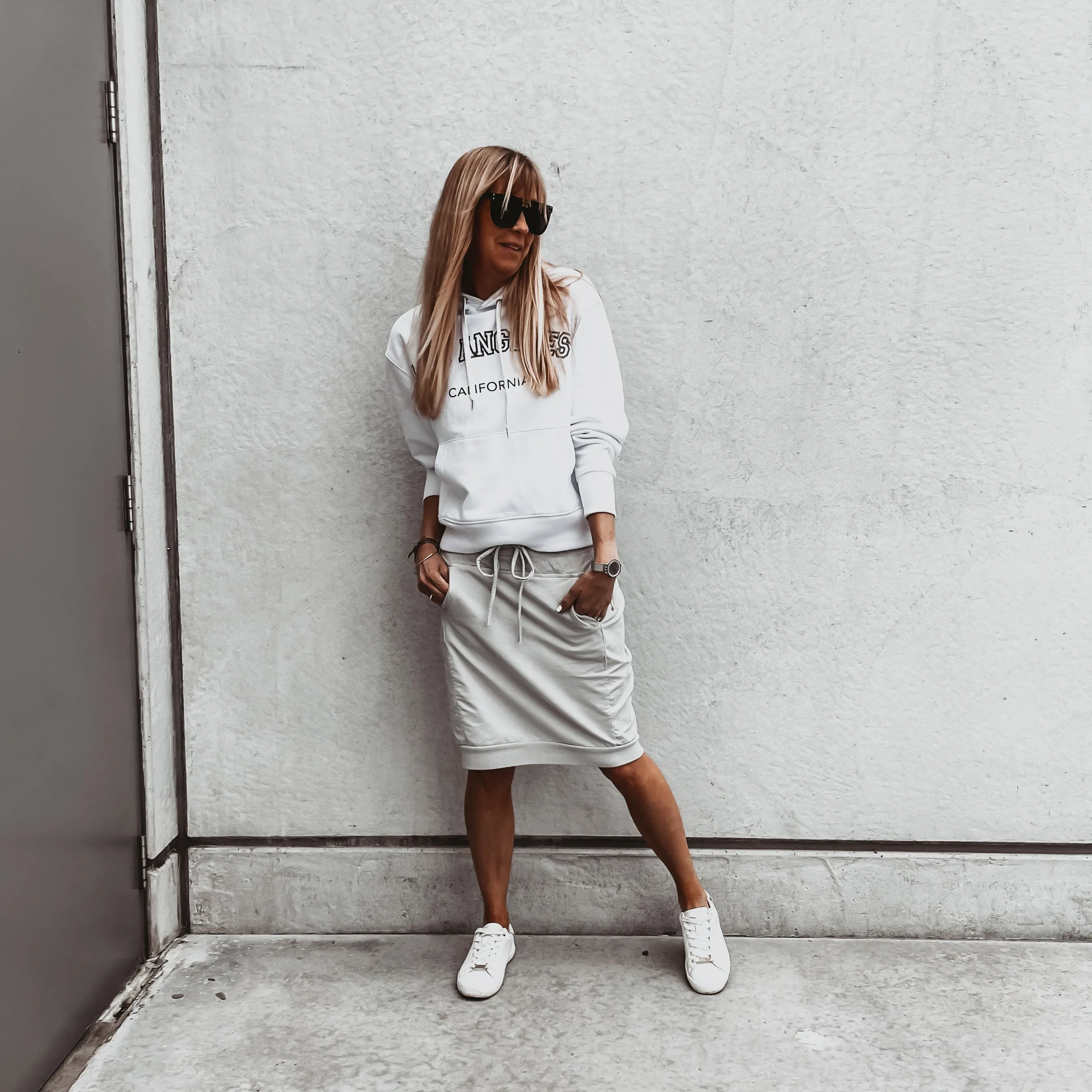 Light grey ULTIMATE jogger skirt