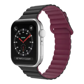 Magnetic Silicone Band for Apple Watch Band 38/40/41mm & 42/44/45mm Dual Colors