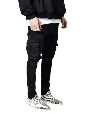 Men's Side Pockets Skinny Jeans