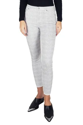 Mona - High Rise Houndstooth Skinny