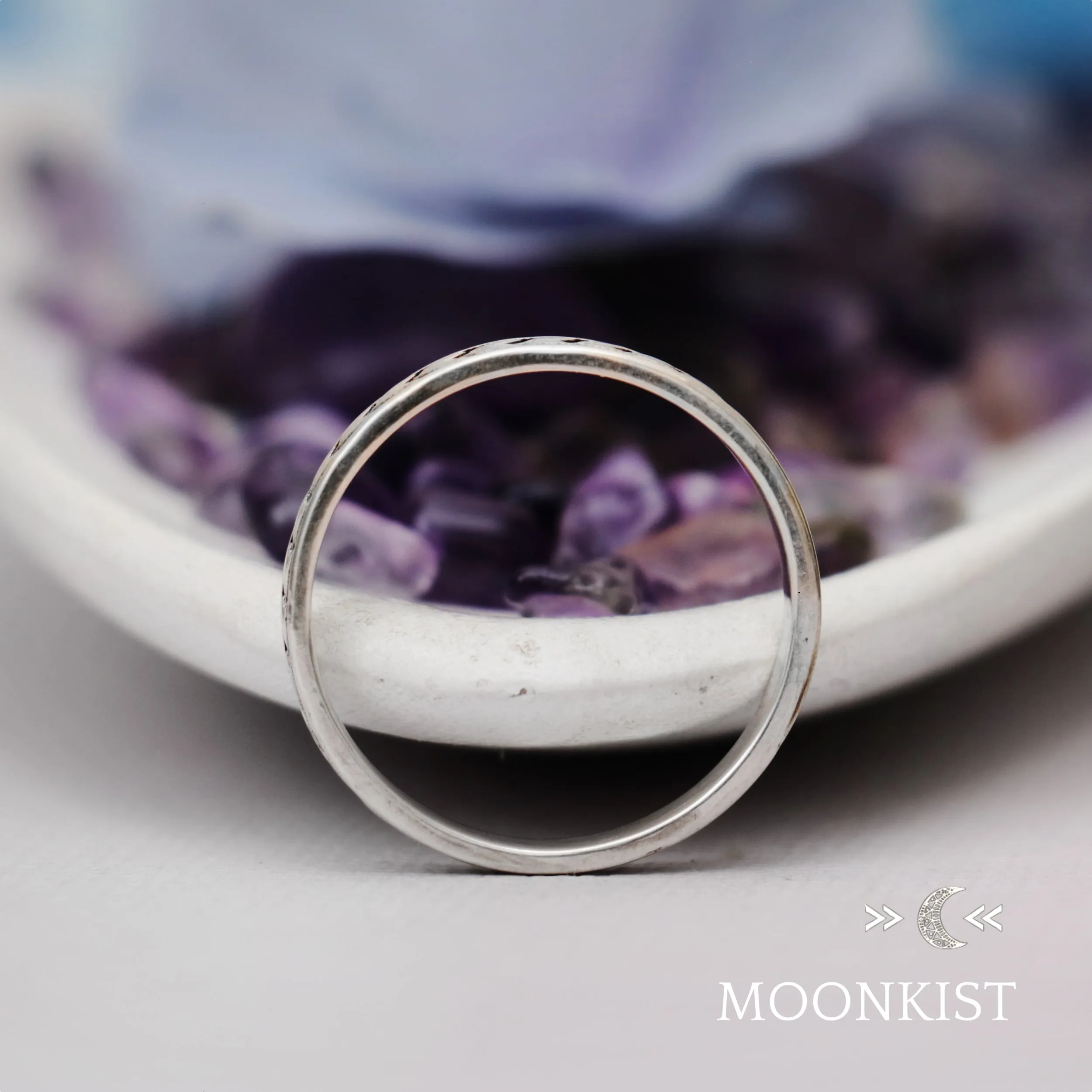 Narrow Arrow Wedding Band | Moonkist Designs