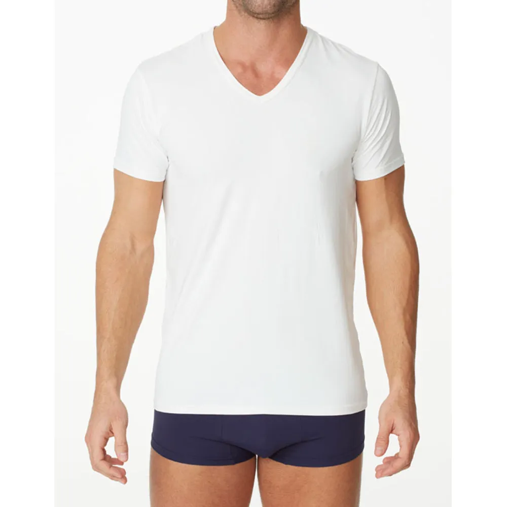 Parker & Max PMFP-TVN1  Micro Luxe V-Neck T-Shirt