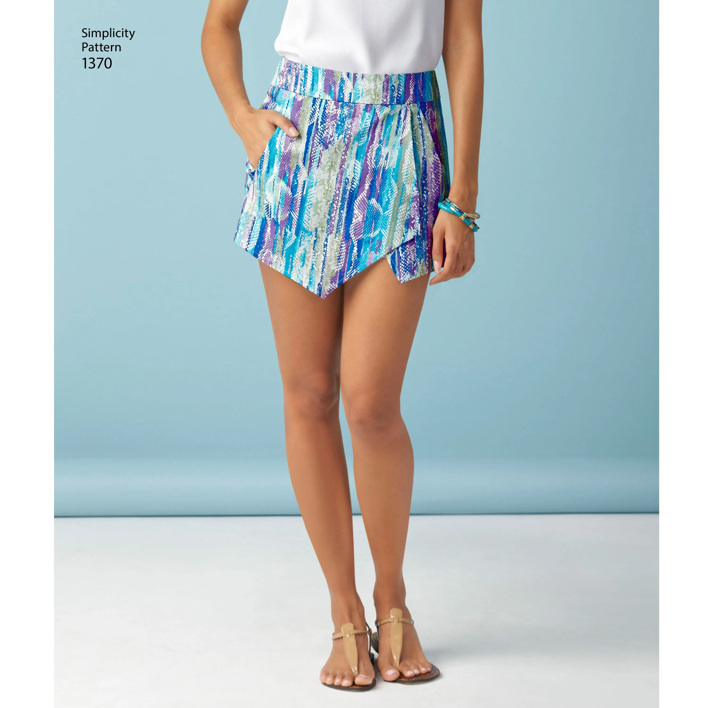 Simplicity Sewing Pattern 1370 Misses’ Shorts, Skort and Skirt