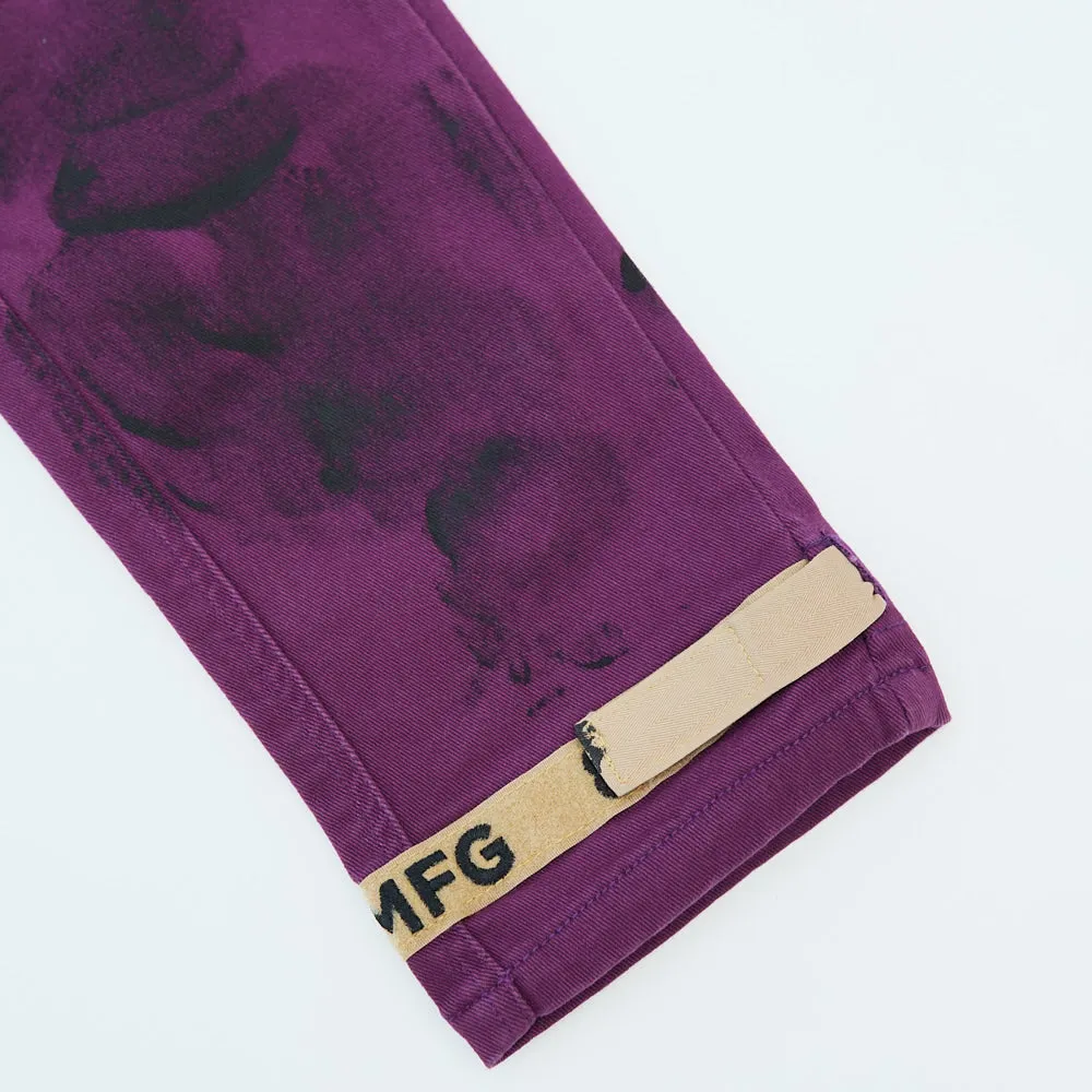 Strapped Up Utility Pant Berry Wash