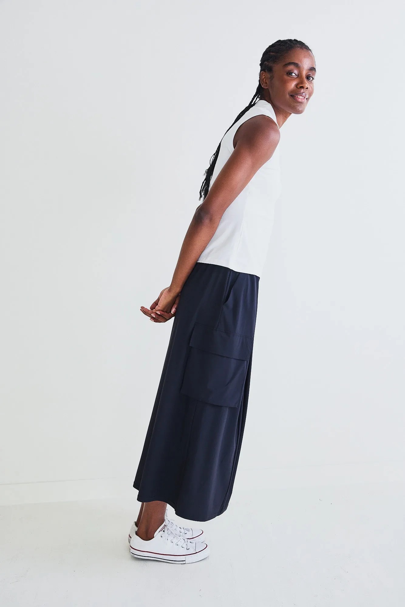 The Petite Cargo Skirt Pants