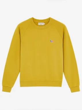 TRICOLOR FOX PATCH MUSTARD SWEATSHIRT