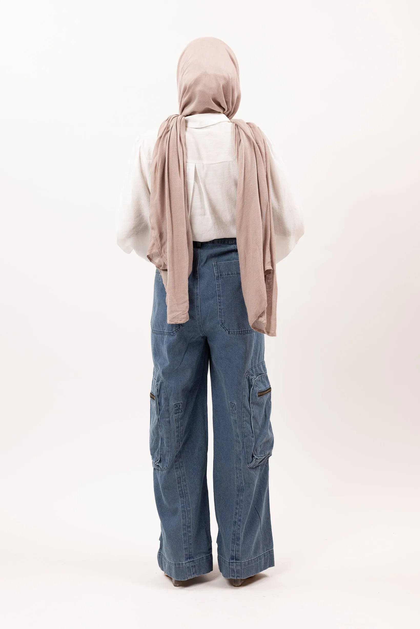 Zip Pocket Denim Pants